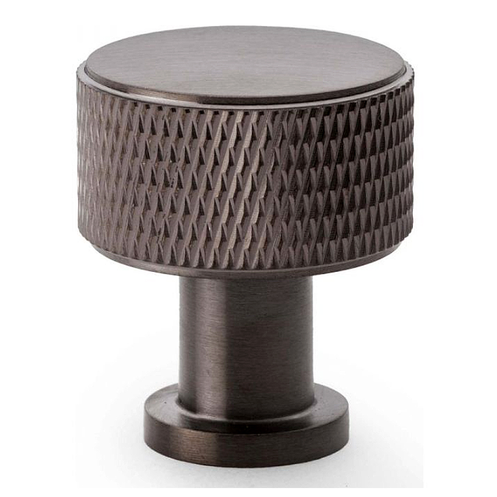 Carlisle Brass Alexander & Wilks Lucia Knurled Knob 29mm Dark Bronze PVD